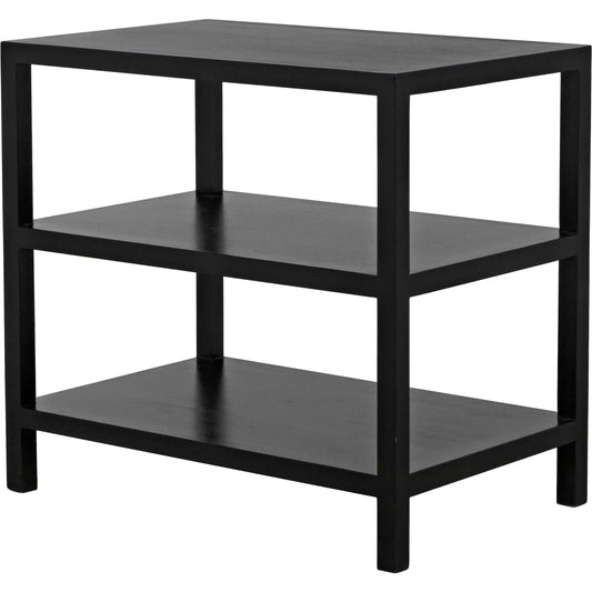2 Shelf Side Table by Noir. Made from mahogany in a transitional style.