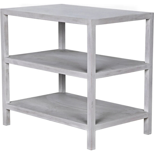 2 Shelf Side Table by Noir. Made from mahogany in a transitional style.