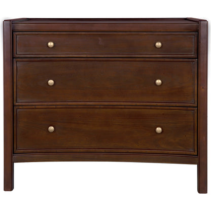 Hampton Side Table Hand Rubbed Brown by Noir in hand rubbed brown. Made from mahogany, veneer, brass pulls in a unique style.