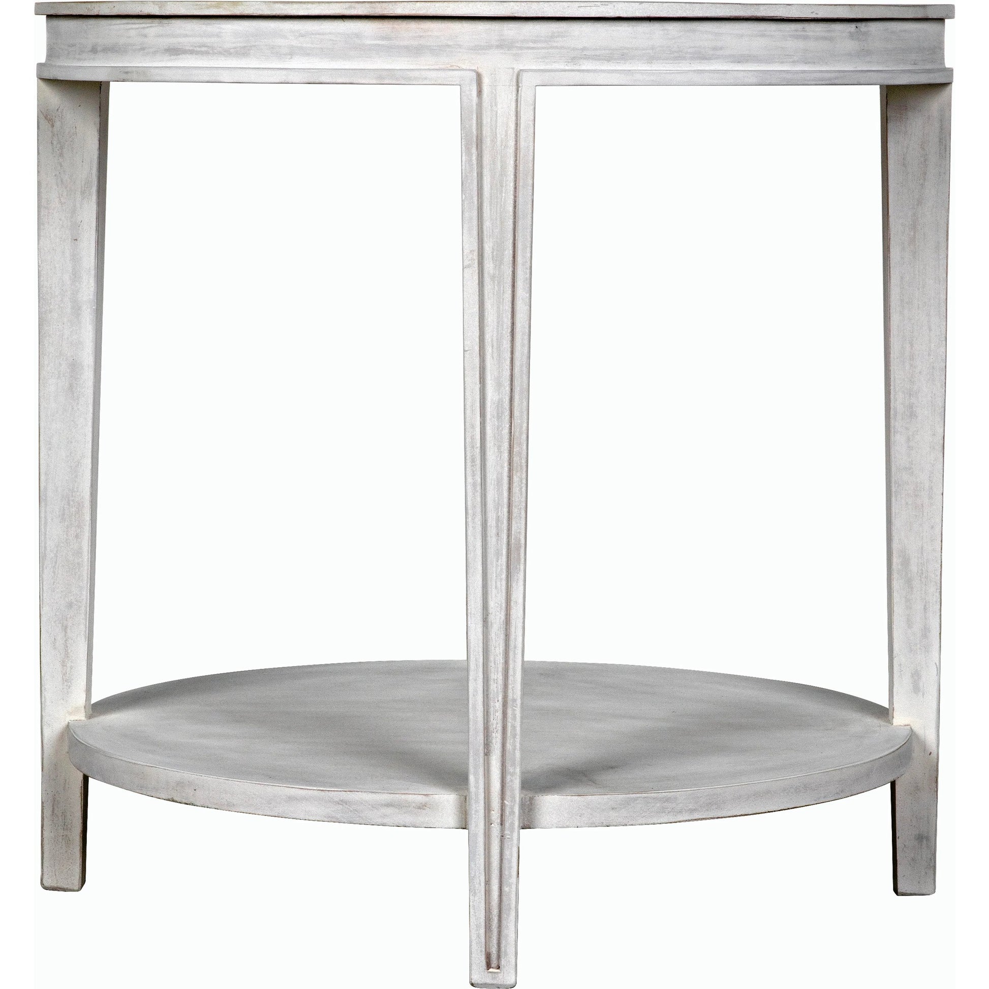 Imperial Side Table by Noir in white wash. Made from mahogany in a transitional style.