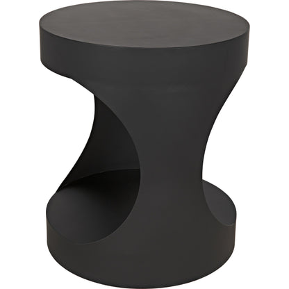 Eclipse Round Side Table by Noir. Made from metal in a transitional style.