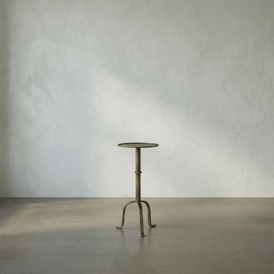 Tini Side Table by Noir. Made from metal in a transitional style.