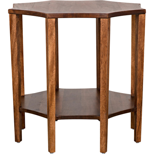 Ariana Side Table by Noir. Made from walnut in a transitional style.
