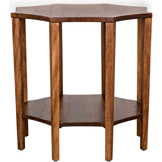 Ariana Side Table by Noir. Made from walnut in a transitional style.