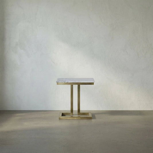Alonzo Side Table by Noir. Made from unique in a transitional style.