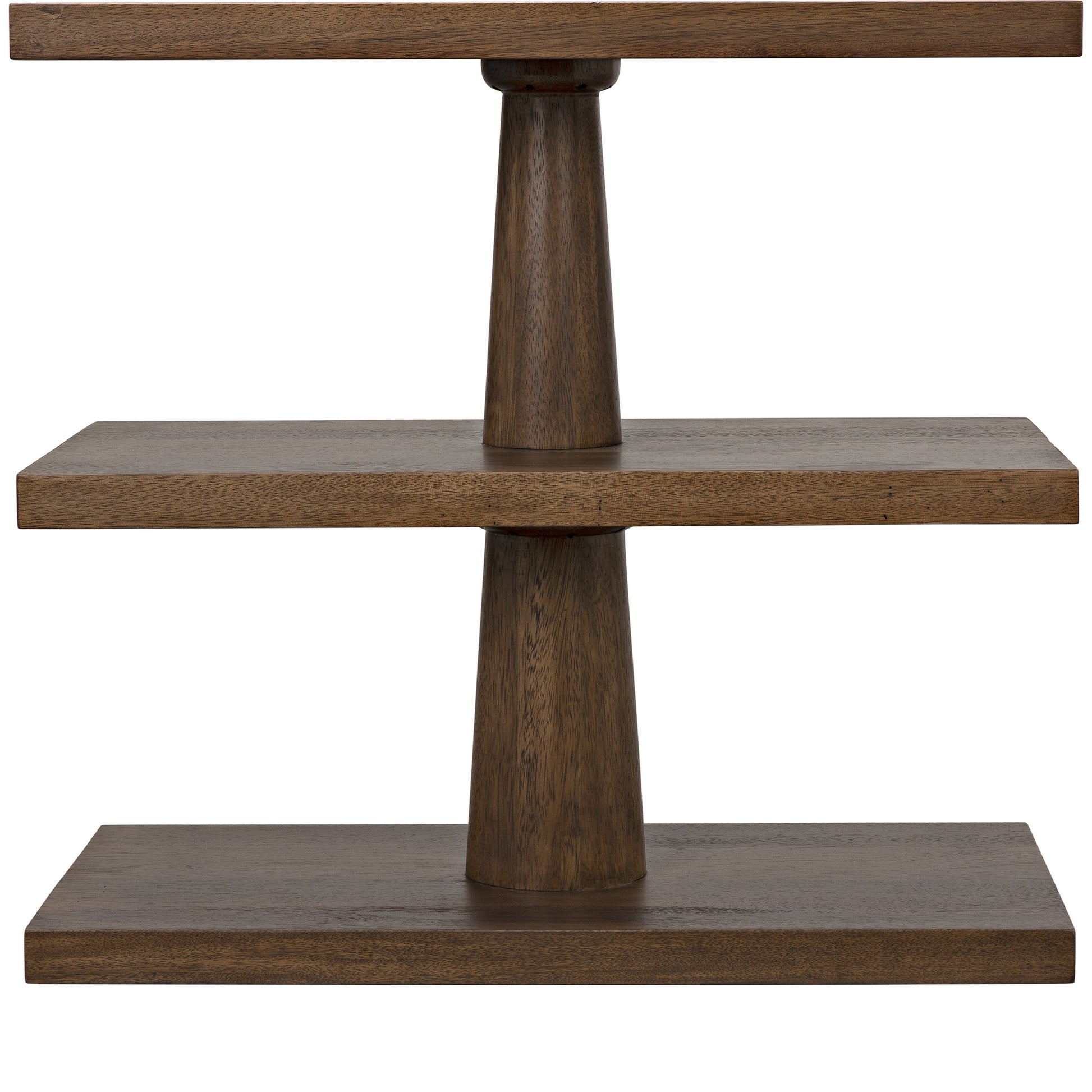 Fatima Side Table by Noir in dark walnut. Made from walnut in a transitional style.