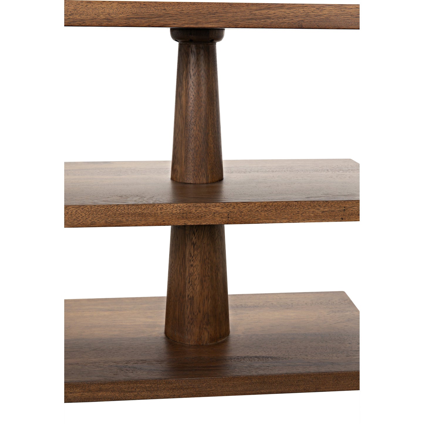 008 S-334758 | Closeup | Fatima Side Table by Noir in dark walnut. Made from walnut in a transitional style.