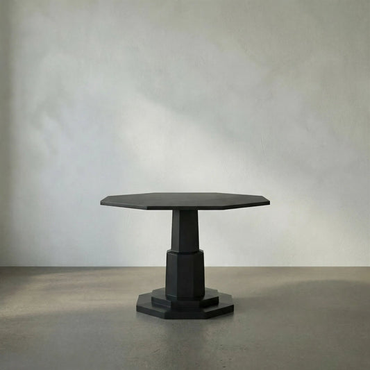 Octagon Table by Noir in pale. Made from mahogany in a modern style.