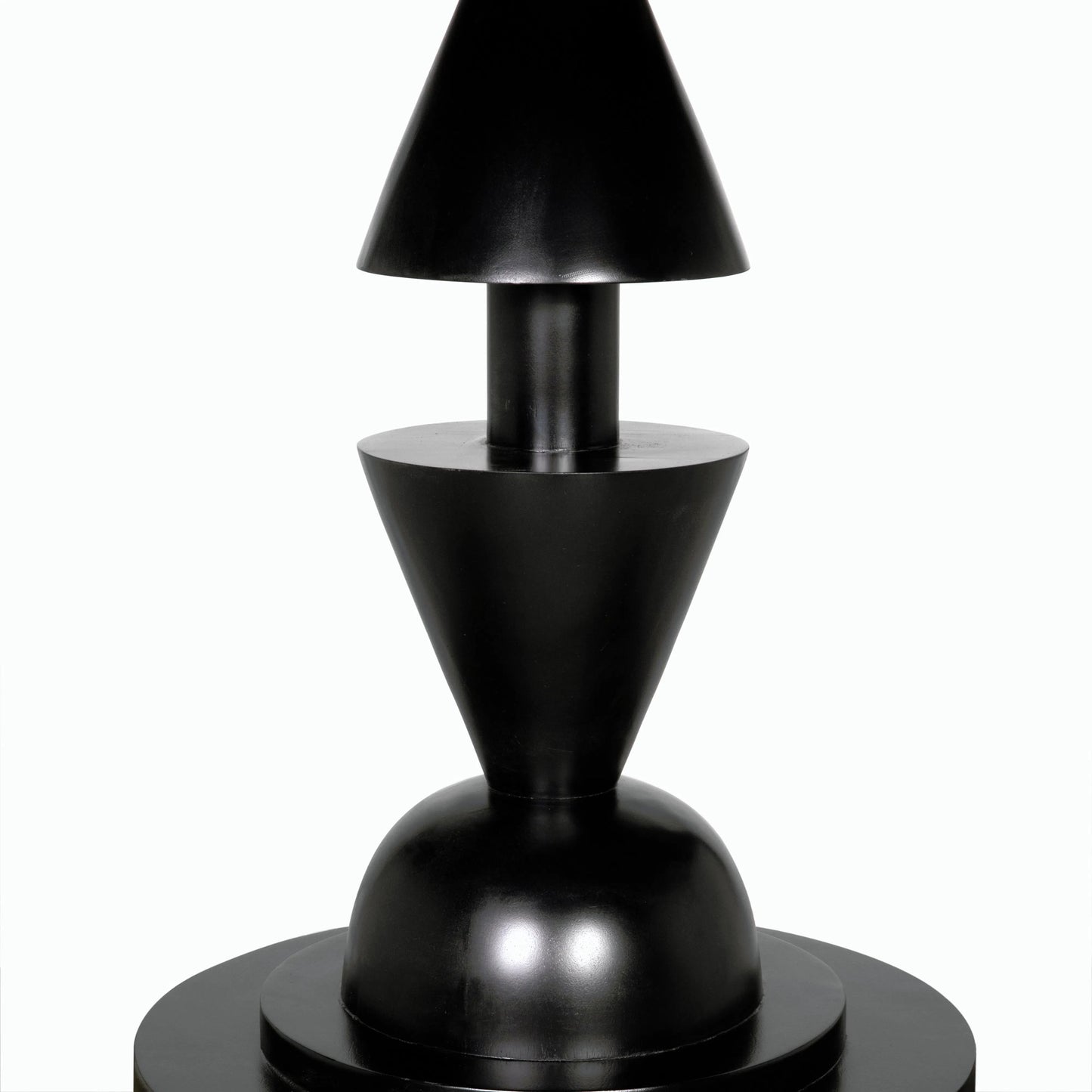 003 SI-2189492 | Closeup | Varick Table by Noir in hand rubbed black. Made from mahogany and veneer in a modern style.
