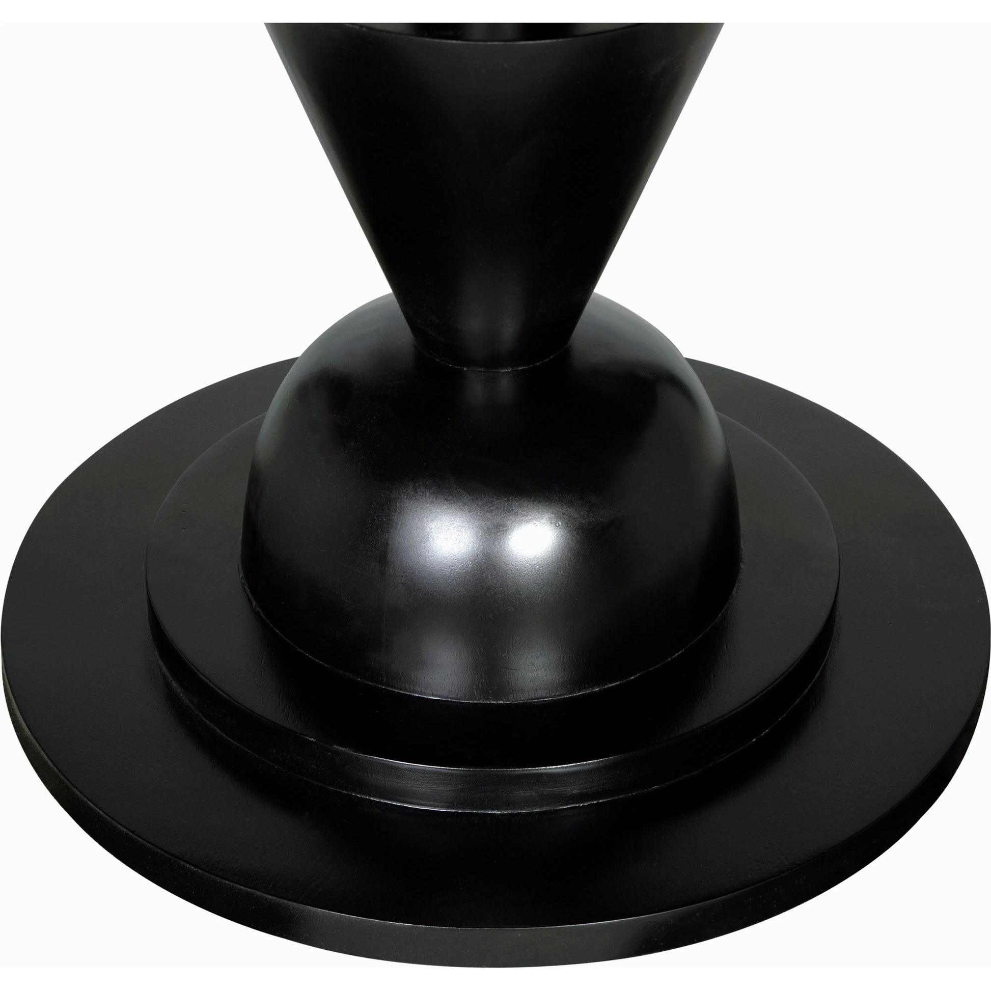 Varick Table by Noir in hand rubbed black. Made from mahogany and veneer in a modern style.