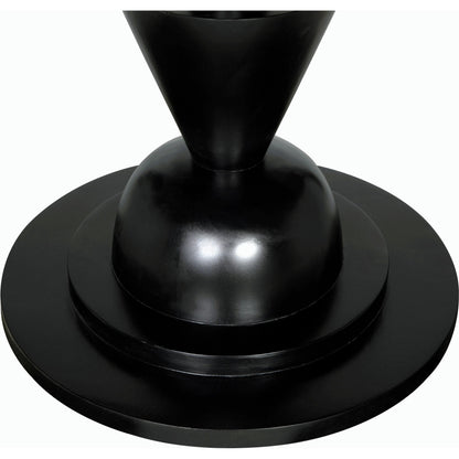 Varick Table by Noir in hand rubbed black. Made from mahogany and veneer in a modern style.
