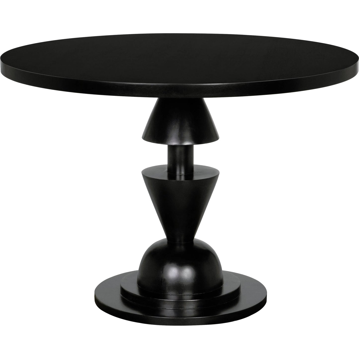 001 SI-2189492 | Primary Silo | Varick Table by Noir in hand rubbed black. Made from mahogany and veneer in a modern style.