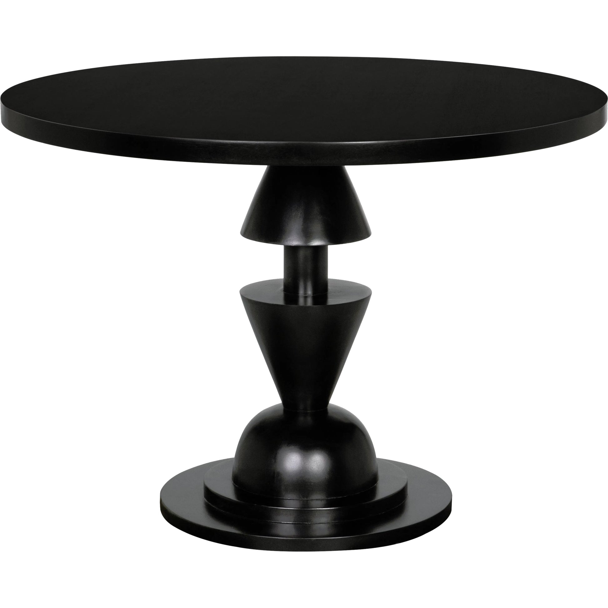 Varick Table by Noir in hand rubbed black. Made from mahogany and veneer in a modern style.