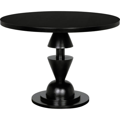 Varick Table by Noir in hand rubbed black. Made from mahogany and veneer in a modern style.