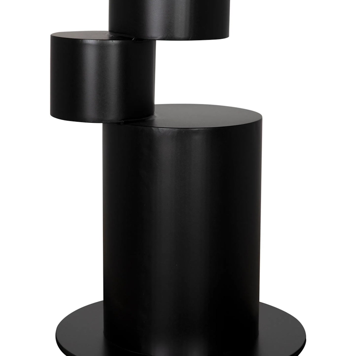 004 SI-2326257 | Closeup | Nola Metal Table by Noir in matte black. Made from industrial steel in a modern style.