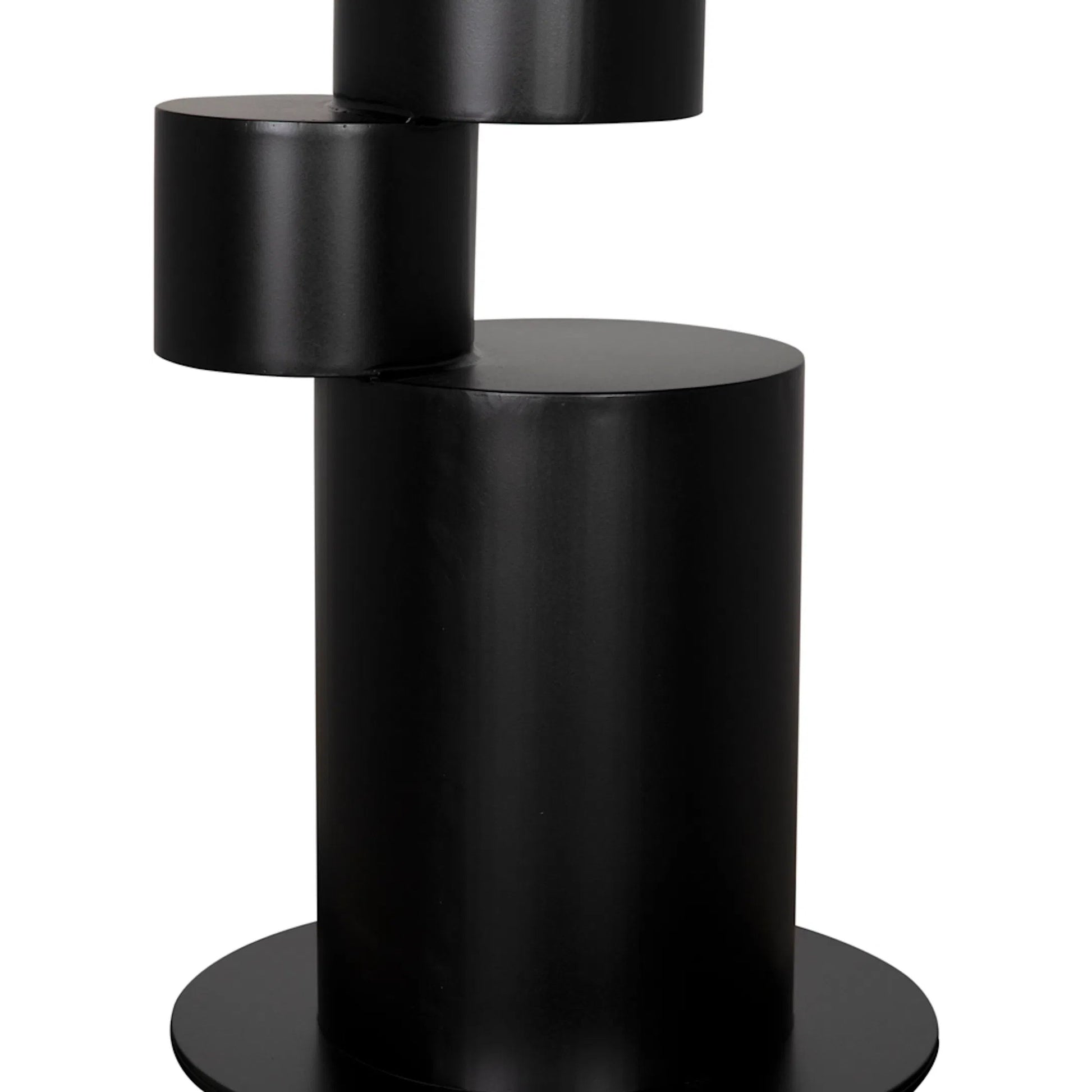 Nola Metal Table by Noir in matte black. Made from industrial steel in a modern style.