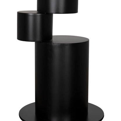 Nola Metal Table by Noir in matte black. Made from industrial steel in a modern style.