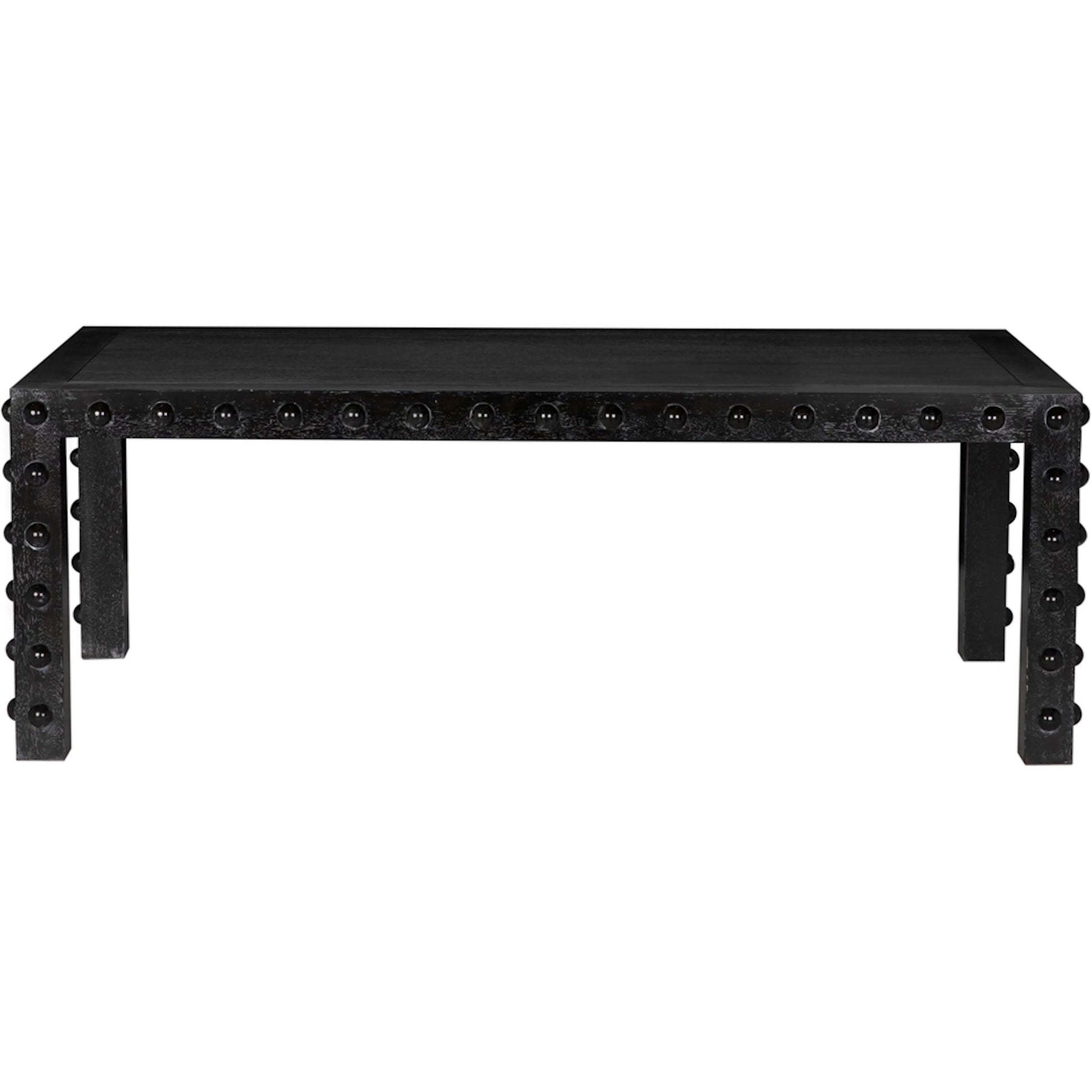 Didier Dining Table by Noir in black walnut. Made from walnut in a unique style.