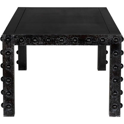 Didier Dining Table by Noir in black walnut. Made from walnut in a unique style.