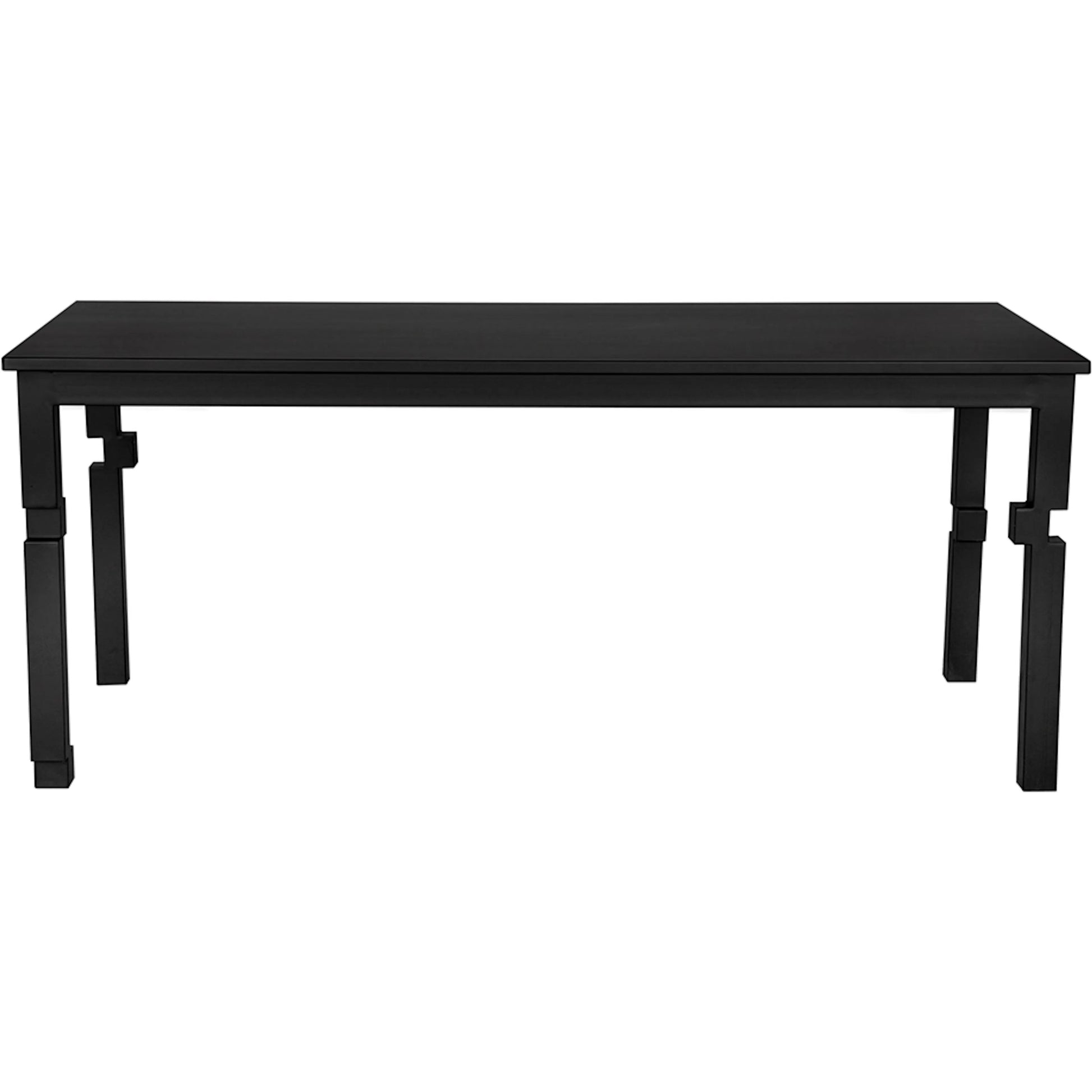 Tetris Dining Table by Noir in matte black. Made from iron in a modern style.