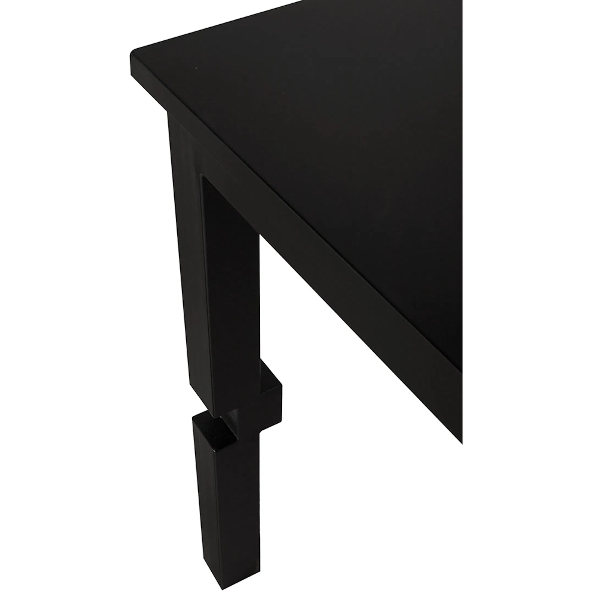 Tetris Dining Table by Noir in matte black. Made from iron in a modern style.