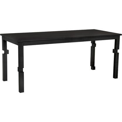 Tetris Dining Table by Noir in matte black. Made from iron in a modern style.