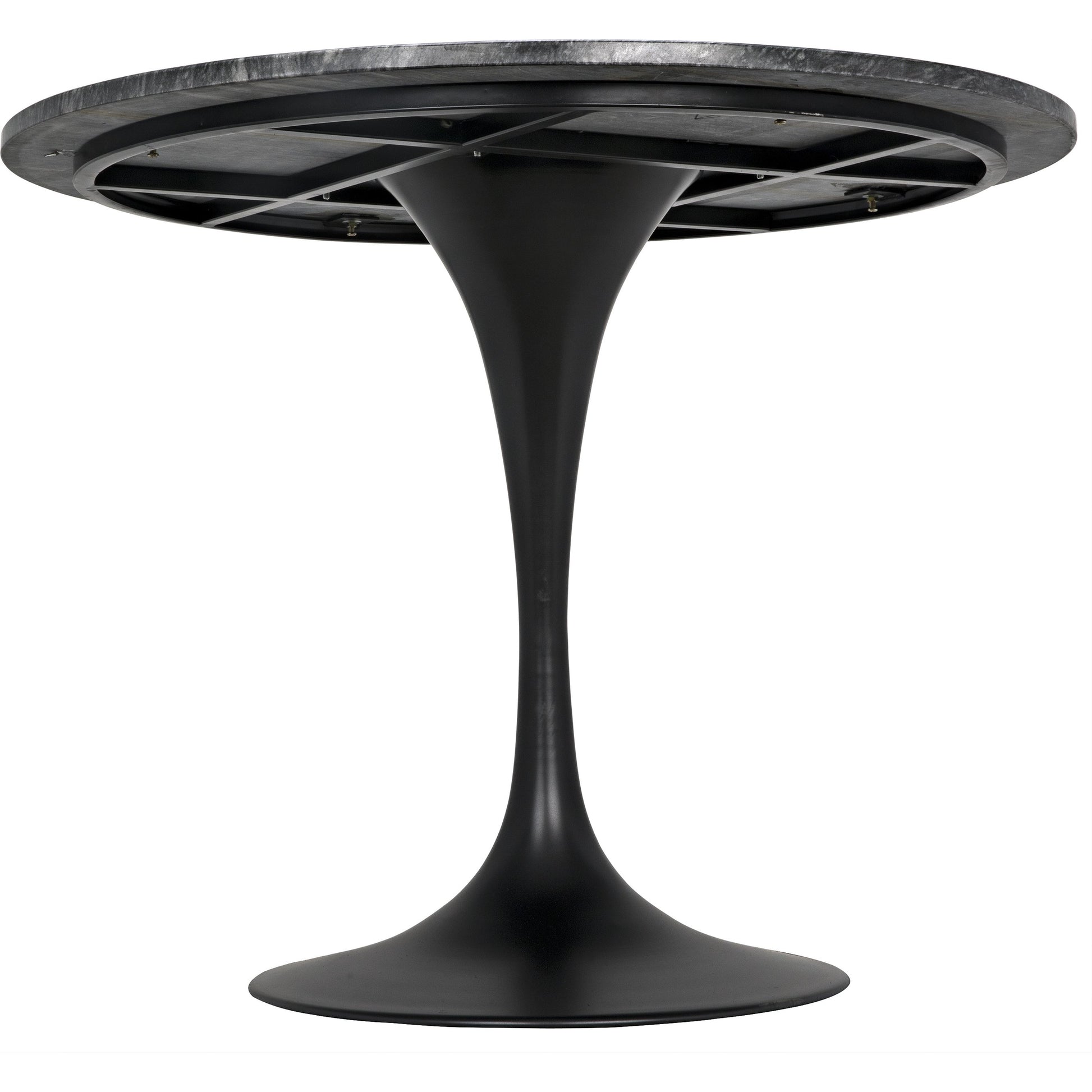 Laredo Bistro Table by Noir in metal, marble. Made from metal, marble in a modern style.