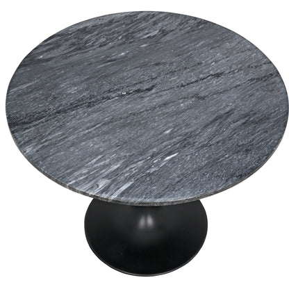 Laredo Bistro Table by Noir in metal, marble. Made from metal, marble in a modern style.