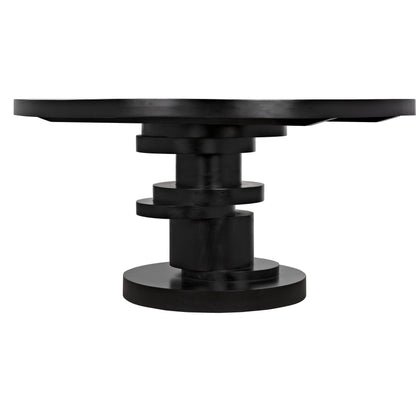 Hugo Dining Table by Noir. Made from mahogany in a eclectic & global style.