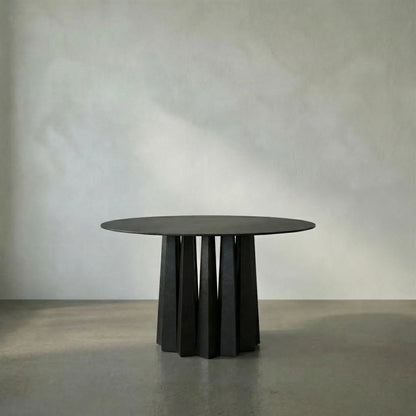 Column Dining Table by Noir in black metal. Made from metal in a eclectic & global style.