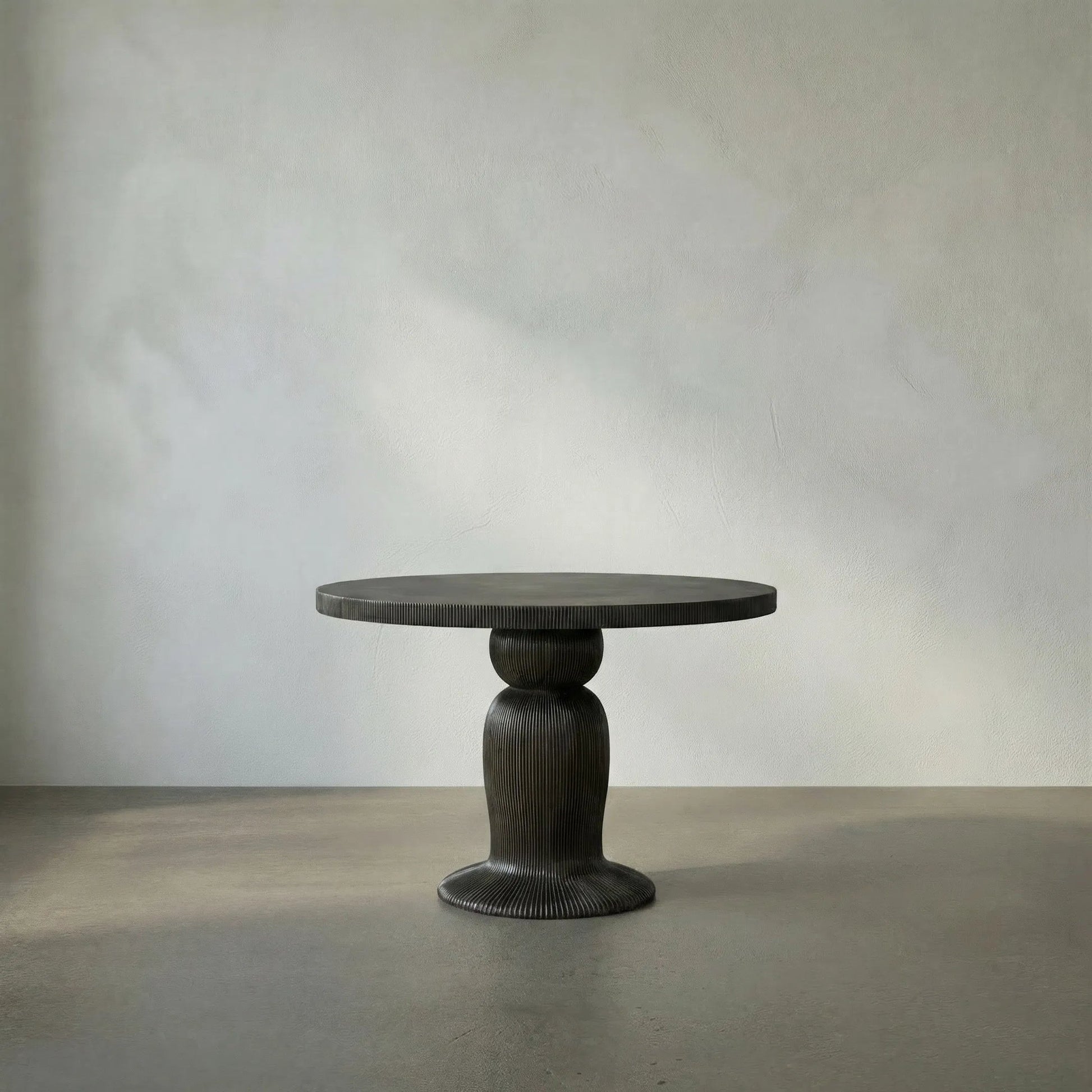 Portobello Dining Table by Noir in hand rubbed black. Made from mahogany in a eclectic & global style.