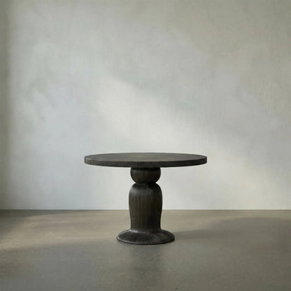 Portobello Dining Table by Noir in hand rubbed black. Made from mahogany in a eclectic & global style.