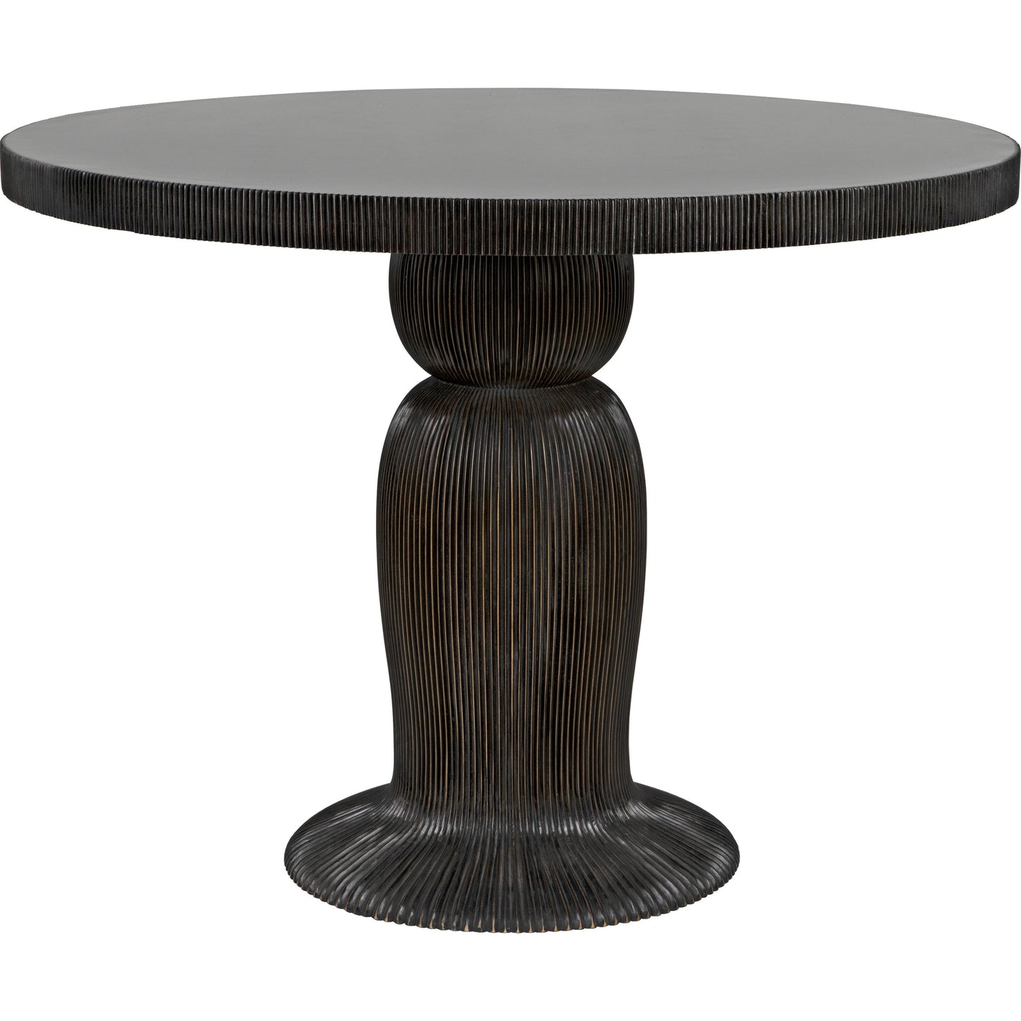 001 SI-1755555 | Primary Silo | Portobello Dining Table by Noir in hand rubbed black. Made from mahogany in a eclectic & global style.