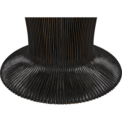 Portobello Dining Table by Noir in hand rubbed black. Made from mahogany in a eclectic & global style.