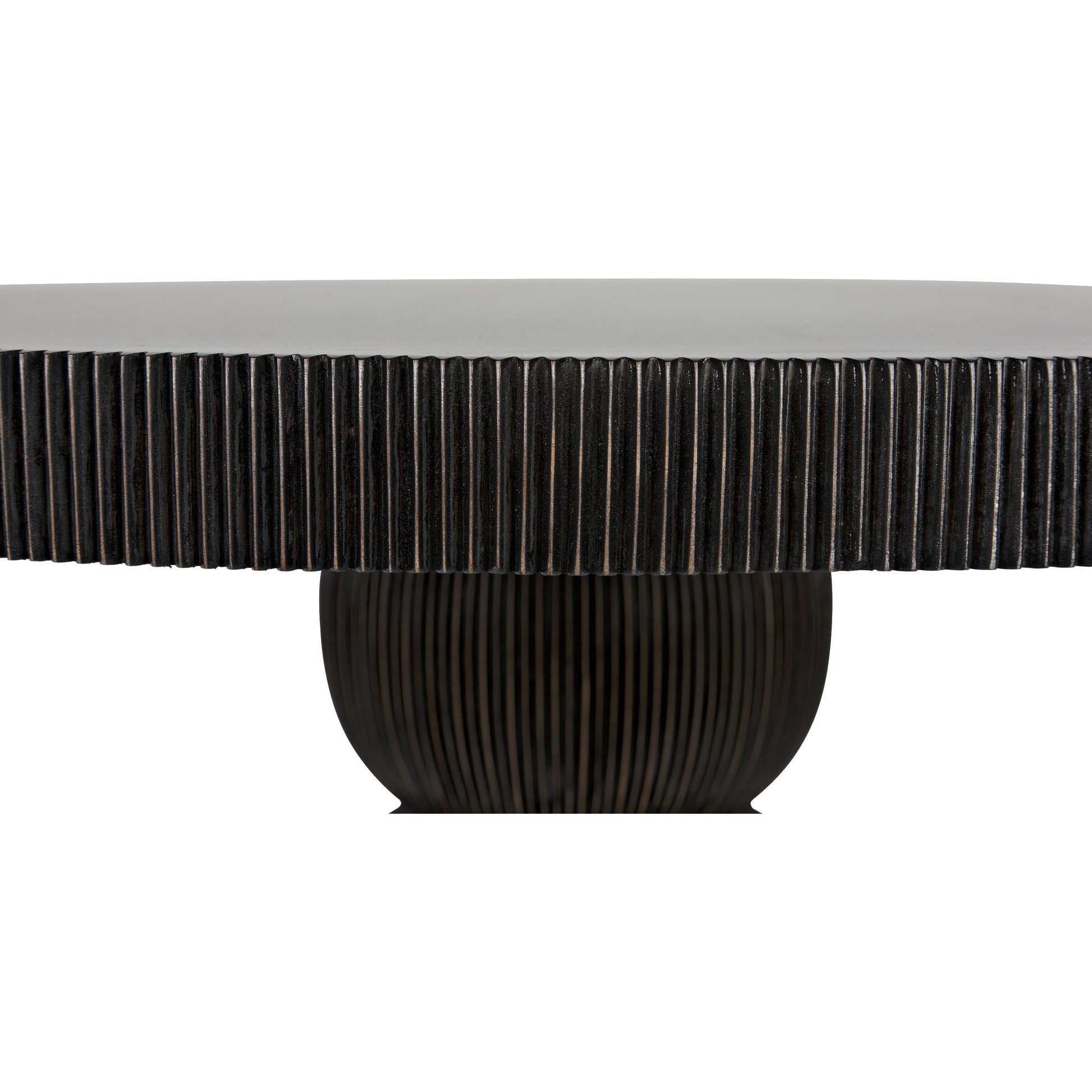 Portobello Dining Table by Noir in hand rubbed black. Made from mahogany in a eclectic & global style.