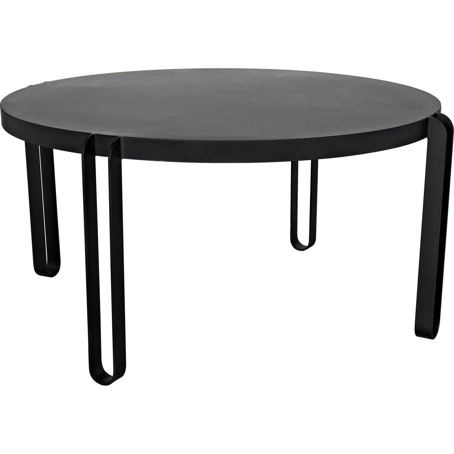 000 SI-1785669 | Primary Silo | Marcellus Dining Table by Noir in black metal. Made from industrial steel in a transitional style.