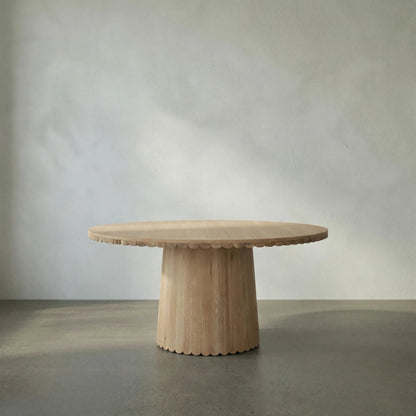 Lane Dining Table by Noir in clear flat. Made from white oak in a modern style.