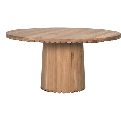 Lane Dining Table by Noir in clear flat. Made from white oak in a modern style.