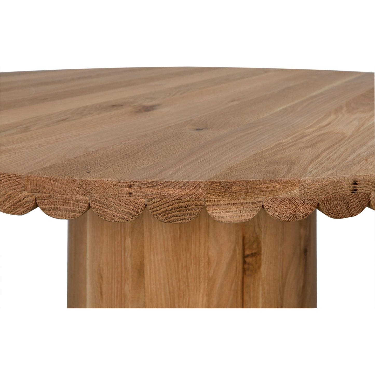 003 SI-2137028 | Closeup | Lane Dining Table by Noir in clear flat. Made from white oak in a modern style.