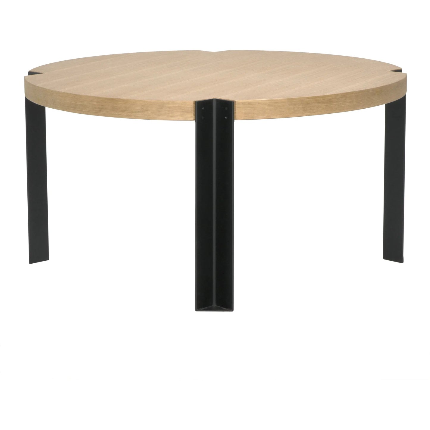 002 SI-2143521 | Unknown | Corso Dining Table by Noir in natural. Made from white oak, industrial steel, and veneer in a modern style.