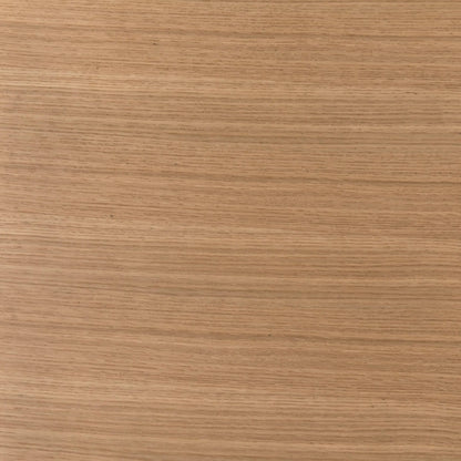 Corso Dining Table by Noir in natural. Made from white oak, industrial steel, and veneer in a modern style.