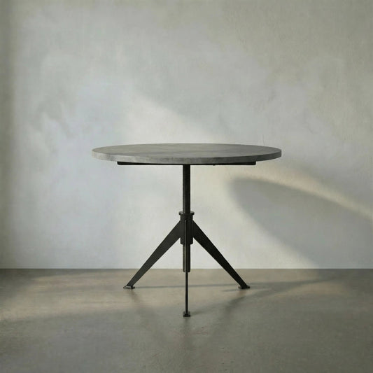 Matilo Adjustable Table by Noir in metal, marble. Made from metal, marble in a modern style.