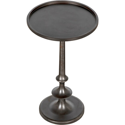 Terni Side Table by Noir in cast iron. Made from cast iron in a traditional style.
