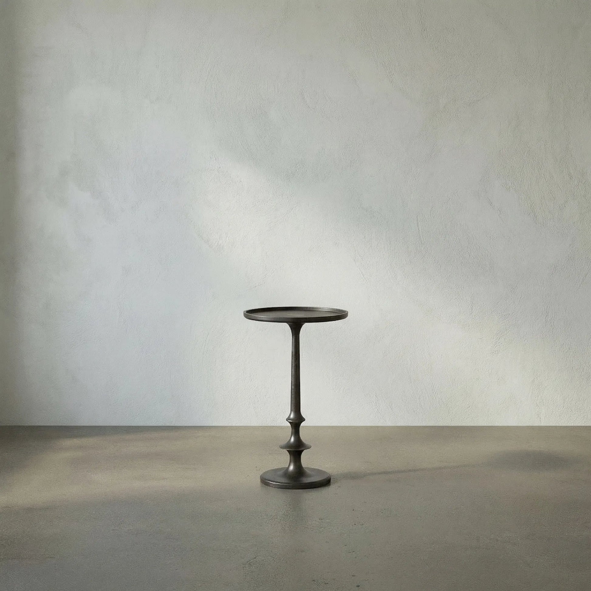 Terni Side Table by Noir in cast iron. Made from cast iron in a traditional style.