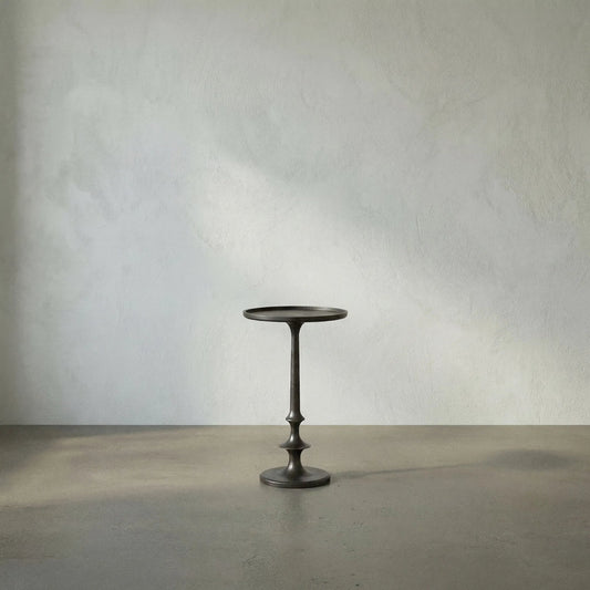 Terni Side Table by Noir in cast iron. Made from cast iron in a traditional style.