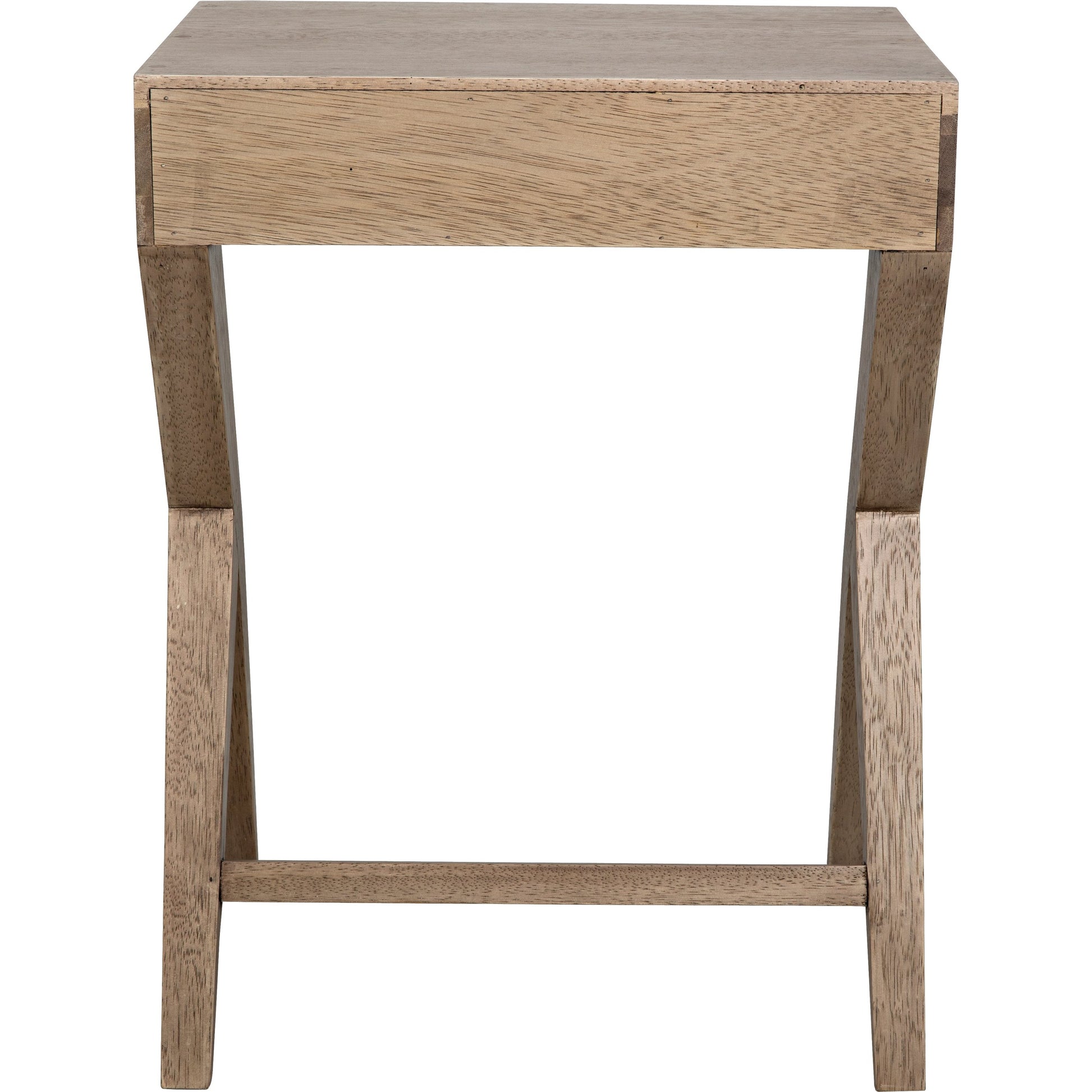 Peter Side Table by Noir in washed walnut. Made from walnut in a modern style.