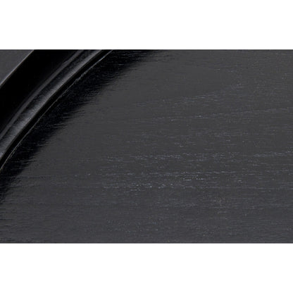 Gavin Side Table by Noir in hand rubbed black. Made from mahogany in a modern style.