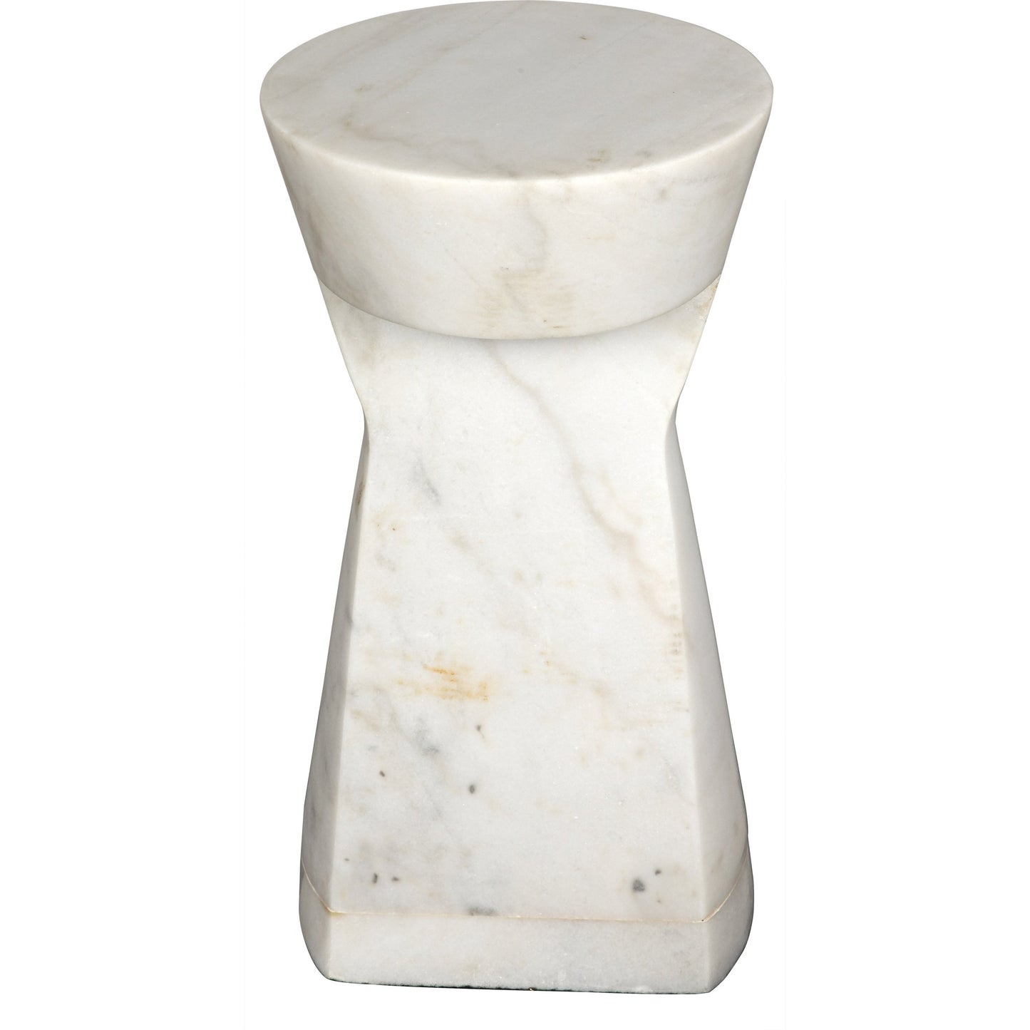 005 S-335232 | Additional Silo | Omon Side Table by Noir in white stone. Made from unique in a modern style.