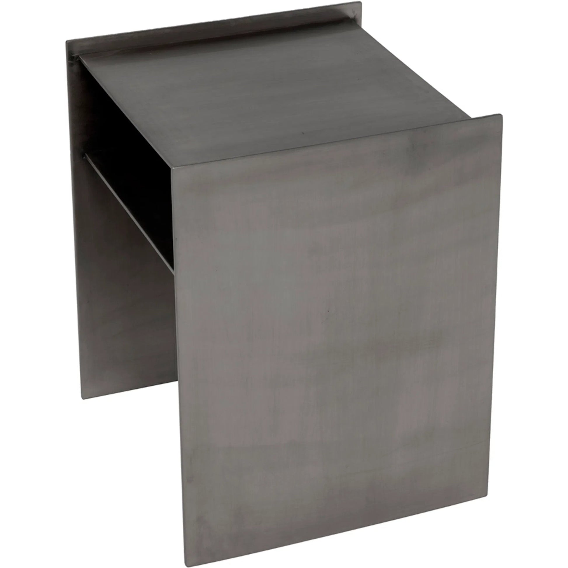 Cyrus Side Table by Noir in aged brass. Made from metal in a modern style.