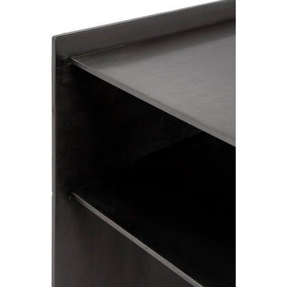 Cyrus Side Table by Noir in aged brass. Made from metal in a modern style.